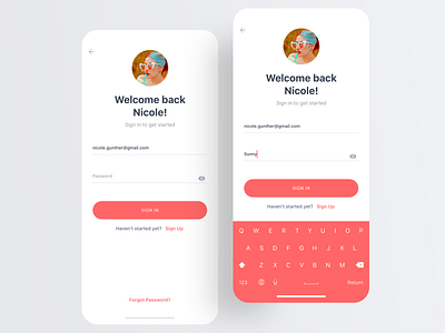 Sign in | Sign up UI app design login form mobile sign in ui ux