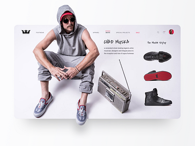 Team Page UI design ecommerce skateboarding ui ux web design