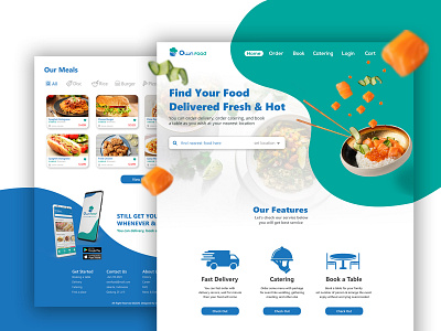 Ownfood Restaurant Website clean design clean ui food app food design food website mobile app mobile ui restaurant restaurant app restaurant design restaurant website user interface user interface design userinterface web ui web ui ux website website concept website design