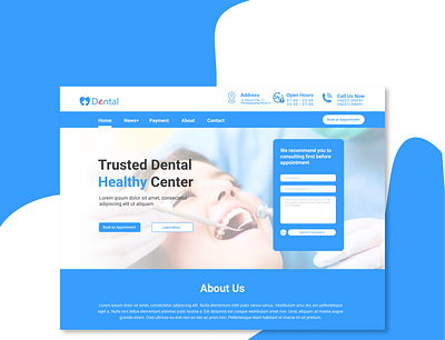 Dental Healthy Center - Medical Website appdesign medical app medical care medical design medical website medical website design mobile ui uidesign uxdesign webdesign website concept website design