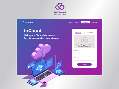InCloud Cloud animated ui appdesign design mobile app mobile ui uidesign uxdesign webdesign website concept website design