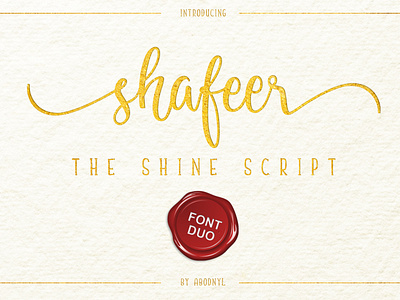 Shafeer -The Shine Sript- ( Font Duo )