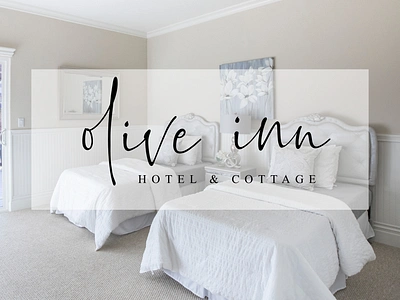 Olive Inn -hotel & cottage- Logo branding design font fonts handletter logo logo font signature signature logo typography