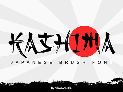 KASHIMA -japanese brush font- branding design font fonts handletter handlettering japan japanese japanese art japanese font nippon tokyo typography