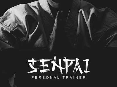SENPAI -personal trainer- branding design font fonts handletter japan japanese japanese art japanese font logo typography