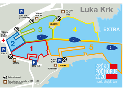 Port of Krk Map croatia design diving graphicdesign info krk map maps