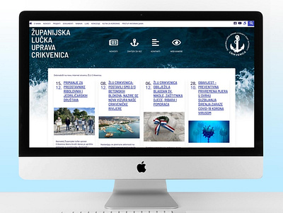 Port authority of Crikvenica web page craft craftcms design tailwindcss web webdesign