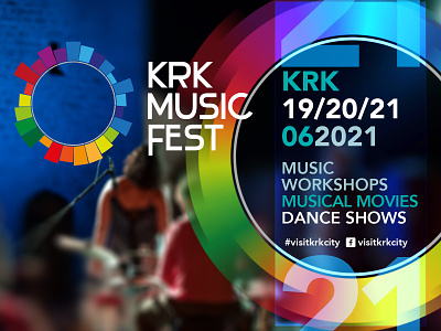 Krk Music Fest 2021 design promo