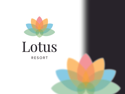 Lotus resort affinity graphic design logo