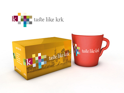 Experience Krk - branded mug and tea bradn design tea