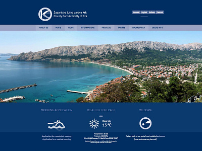 Port Authority of Krk homepage