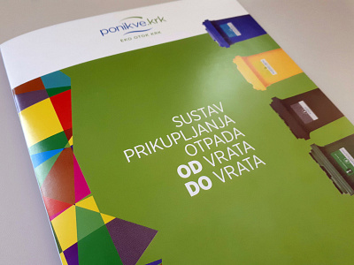 Waste management brochure cover brochure cover design print