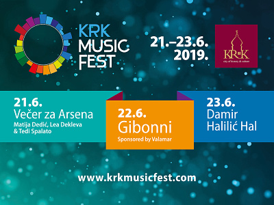 Krk Music Fest 2019 promo design krk promo