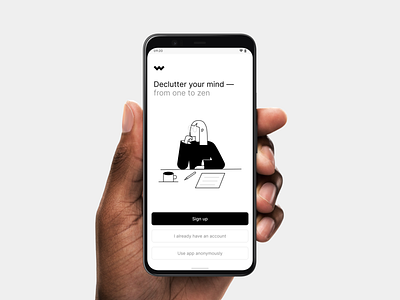 Sign Up Page android app dailyui illustration ios minimal mobile ui ux