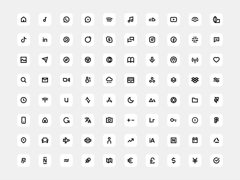 Minimalissimo iOS 14 Icon Set by Leander Lenzing for Studio Lenzing on ...