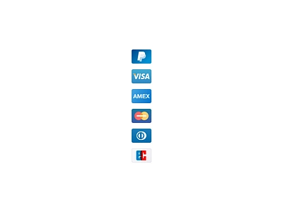 Payment methods amex diners club master card payment paypal ui visa