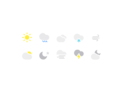 Weather Icons android hodor ios material mobile ui ux weather