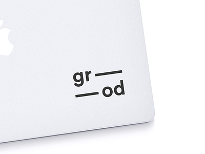 Grod Macbook Sticker macbook minimal sticker stickermule wow