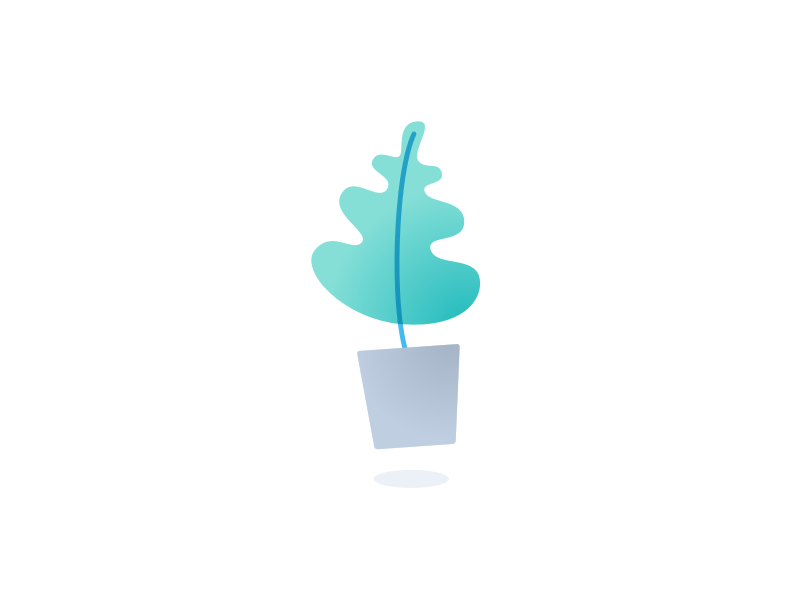 Flower Pot illustration ui empty state pot flower