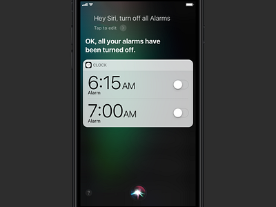 Siri iOS 11 Mockup