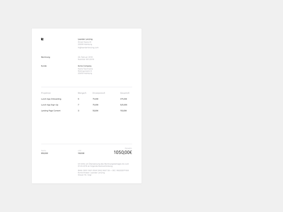Personal Brand — Invoice brand clients invoice side projects stash