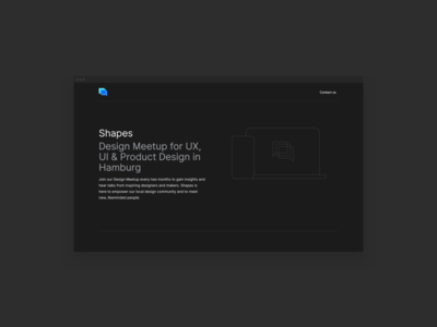 Shapes Design Meetups Website