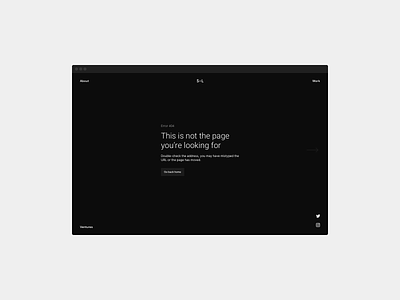 Daily UI 008 — 404 Page