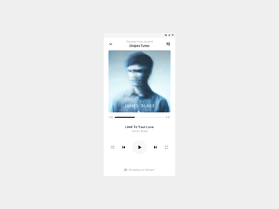 Daily UI 009 — Music Player android dailyui icons ios material minimal music player ui ux