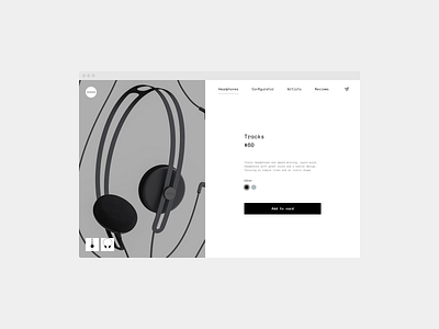 Daily UI 012 — Product Page 012 dailyui minimal product page shop ui webos