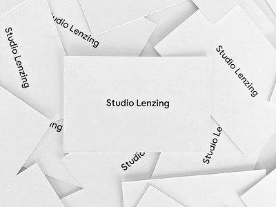 Studio Lenzing Businesscards brand branding businesscards logo