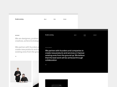 Studio Lenzing website redesign