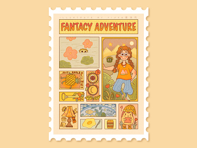 fancy adventure design illustration