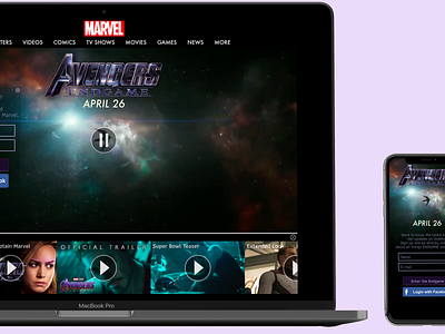 DailyUI 003 avengers avengersendgame daily 100 daily 100 challenge dailyui day3 design landing page landing page concept splashpage ui web design uidesign