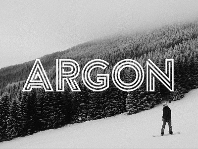 Argon (Free Font) black bold designer dowload font fonts free lines monogram typeface typography white