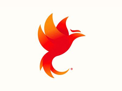 Phoenix Logo anders circles design fire flame geometric gradient logo phoenix pnix red tom