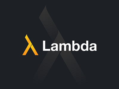 Lambda Logo Design app branding design icon lambda logo logo design logodesign logos logotype minimal modern ui ux
