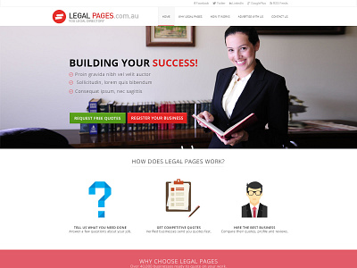 Legal Pages Home Page best graphic design branding branding design creative design home page design illustration landing page design law firm design web ui ux website home page design