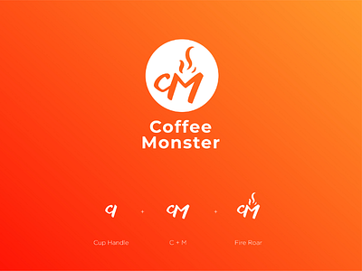 Coffee Monster brand indentity coffee coffee shop logo logo branding monster