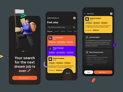 Job Finding - App Design