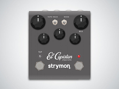 Strymon El Capistan guitar illustration pedal