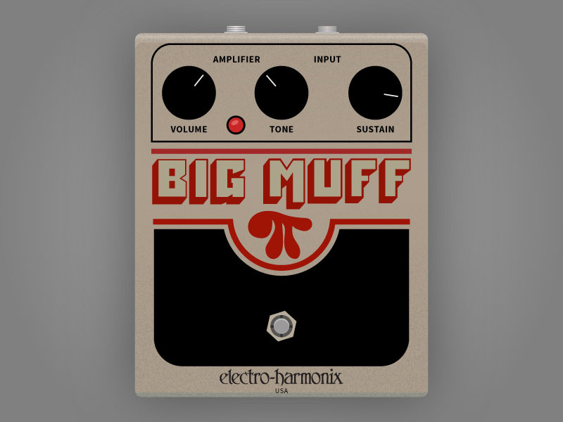 electroharmonix BIG MUFF pedal by Chris Wang on Dribbble