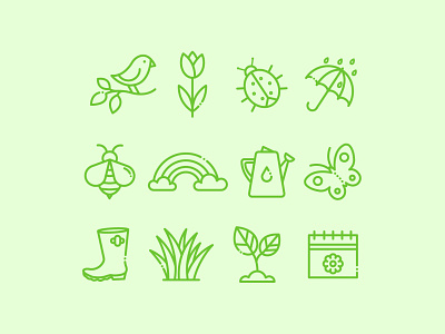 Spring icons design icon illustration vector