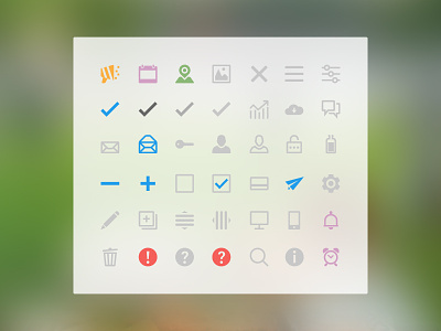 Pictograms app design icons interface pictograms pictos ui