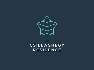 Csillaghegy Residence – Logo Design leaf logo residence star