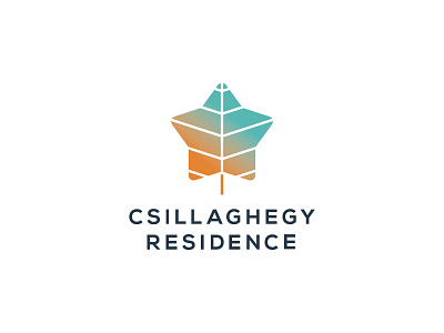 Csillaghegy Residence – Logo Design leaf logo residence star
