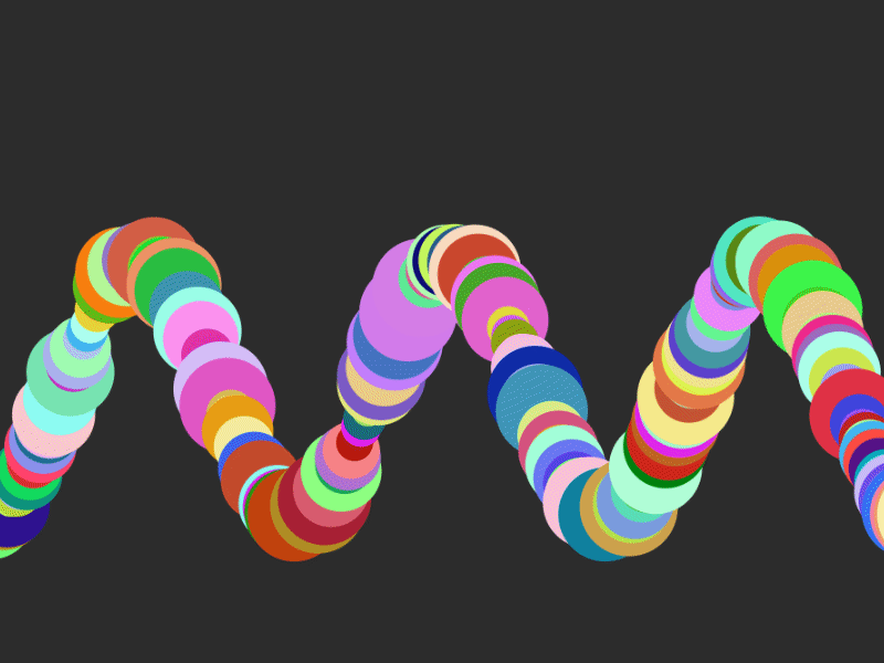 Canvas Animation: Color Wiggle Worm animation canvas css design html 5 illustration javascript responsive web