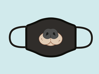 Design For Good Face Mask Challenge coronavirus covid covid-19 dog face facemask illustration vector