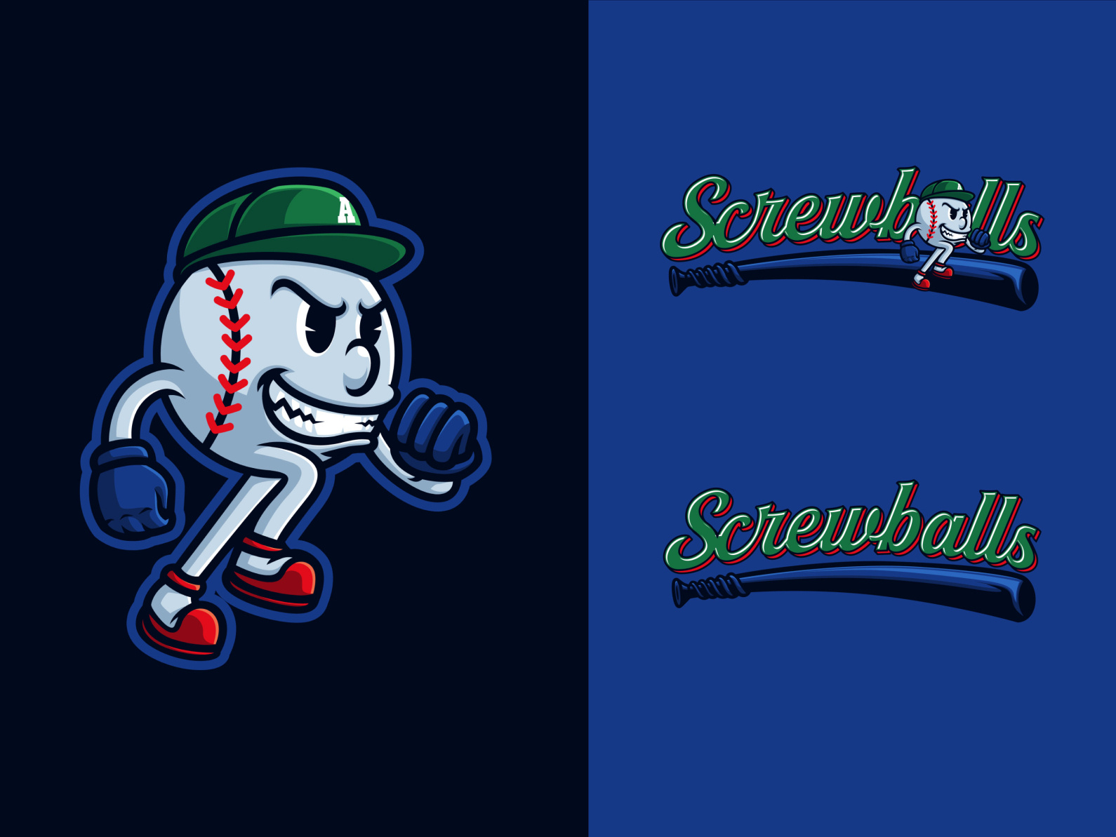 Screwballs Mascot Logo by Digitus Creative on Dribbble