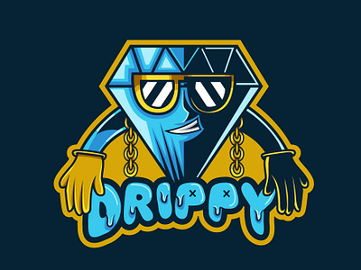 Drippy Mascot Logo design illustration logo vector