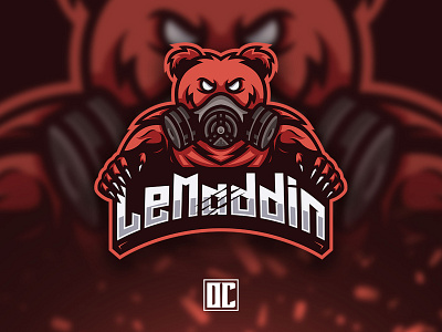 LeMaddin BEAR Mascot Logo